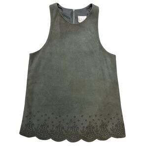 Parker Suede Top Laser-Cut Suede Dune Dusk Sz S NWT Festival Boho Western